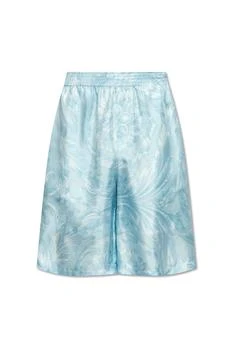 Versace | Versace Barocco-Printed Elasticated Waistband Shorts