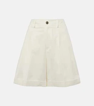 ETRO | Pleated cotton-blend gabardine shorts