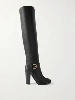 Dolce & Gabbana | Buckled Leather Knee Boots - IT37.5