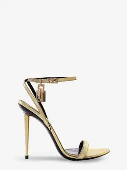 Tom Ford | Laminated leather sandals with iconic padlock