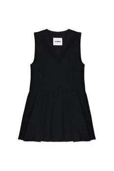 Jil Sander | Jil Sander Gabardine Pleated Top