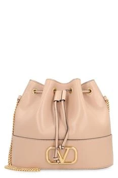 Valentino | Valentino VLogo Plaque Drawstring Bucket Bag
