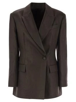 Brunello Cucinelli | Brunello Cucinelli Embellished Polished Twill Blazer