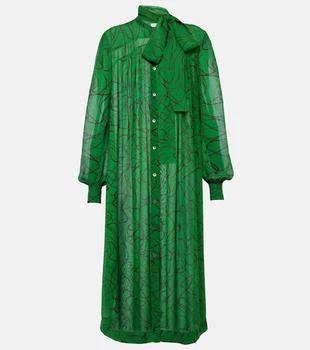 Dries Van Noten | Printed georgette midi dress