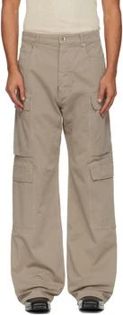 Rick Owens | Taupe Concordians Double Cargo Pants