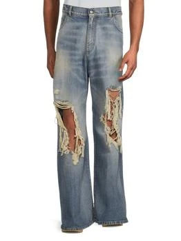 Balmain | Stonewash Distressed Jeans