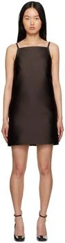 Valentino | Brown Square Neck Minidress