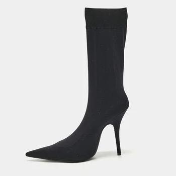 Balenciaga | Balenciaga Black  Stretch  Fabric Knife Ankle Socks Boots Size 39.5
