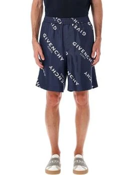 Givenchy | Givenchy Logo Shadow Printed Bermuda Shorts
