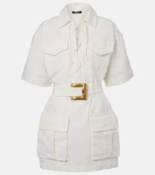 Balmain | Cotton canvas shirt dress