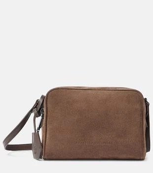 Brunello Cucinelli | Small suede crossbody bag