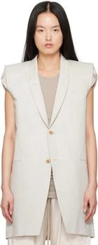 Rick Owens | Off-White Hollywood Dirt Tailored SL Denim Blazer