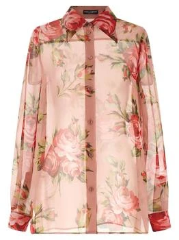 Dolce & Gabbana | Dolce & Gabbana Bouquet Rose Printed Shirt