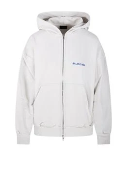 Balenciaga | Balenciaga Logo Embroidered Zipped Hoodie