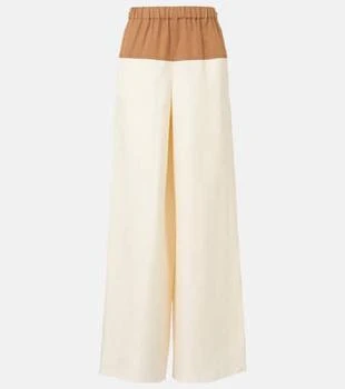Max Mara | Gestro linen and silk wide-leg pants