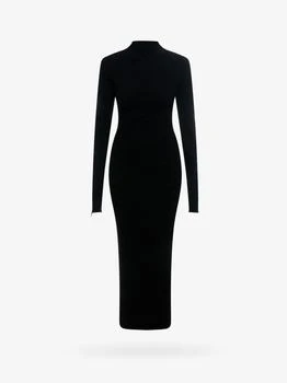 Balenciaga | Spiral viscose dress