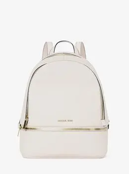 Michael Kors Rhea Medium Pebbled Leather Backpack