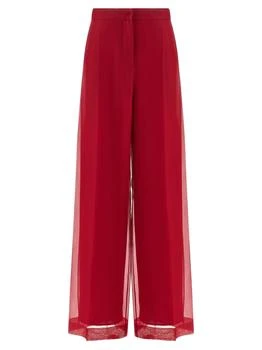 Max Mara | Max Mara Sheer Detailed Straight-Leg Pants