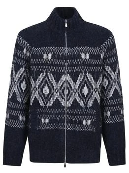 Brunello Cucinelli | Brunello Cucinelli High Neck Zip-Up Cardigan