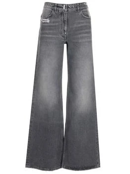 Givenchy | Givenchy Logo Plaque Wide Leg Jeans