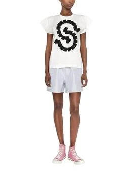 Salvatore Ferragamo | Women's Gancio S Cotton T-Shirt In White