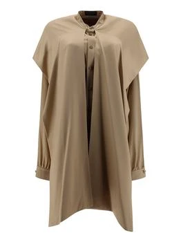 Balenciaga | Balenciaga Hooded Long-Sleeved Blouse