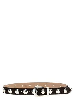 Khaite | Khaite The Benny Stud Embellished Buckled Belt