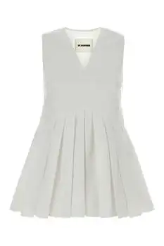 Jil Sander | Jil Sander Poplin Pleated Top