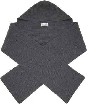 MAISON MARGIELA | Gray Wool Hooded Scarf