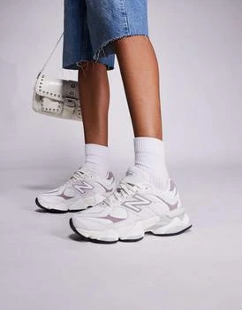 New Balance 9060 trainers in grey and purple