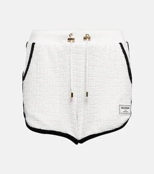 Balmain | Monogram cotton-blend shorts
