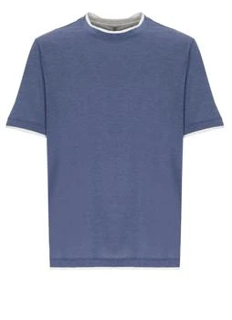 Brunello Cucinelli | Brunello Cucinelli Faux-Layered Jersey Crew Neck T-Shirt