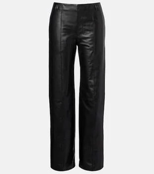 Isabel Marant | Ciara high-rise leather wide-leg pants