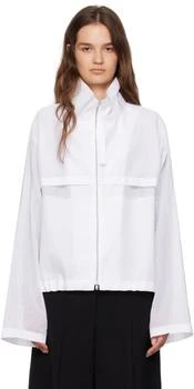 Jil Sander | White Cotton Muslin Jacket