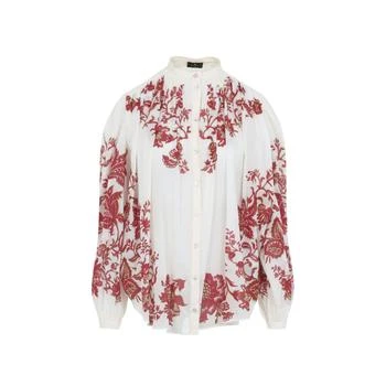 ETRO | Etro Long-Sleeved Curved Hem Blouse