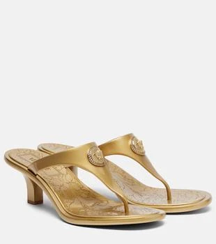 Versace | Alia 55 metallic thong sandals