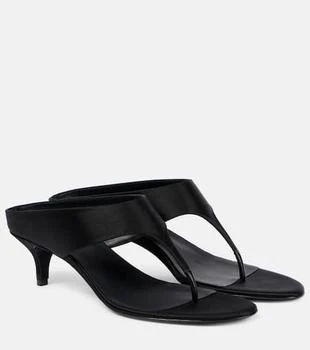 Magda Butrym | 45 satin and leather thong sandals