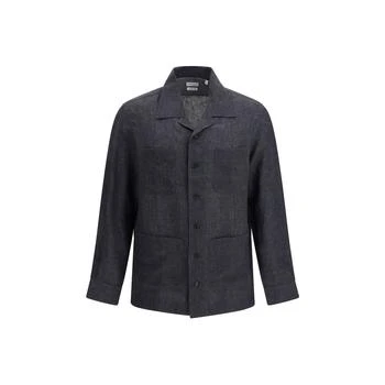 Brunello Cucinelli | Linen Pattern Men's Shirt