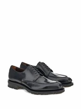 Salvatore Ferragamo | Men's Leather Derby-Shoes In Black