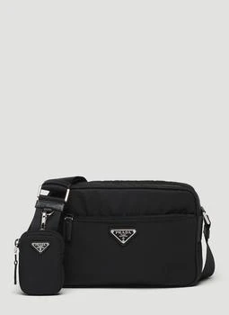 Prada | Re-Nylon and Saffiano Leather Shoulder Bag