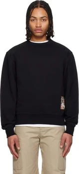 Burberry | Black Check Label Cotton Hoodie