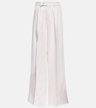 AMIRI | Pleated high-rise wide-leg pants