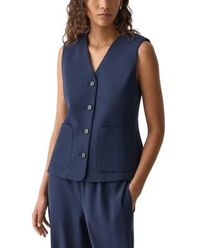 Theory Zig Zag Stitch Vest