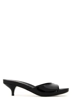 Prada | Prada Logo Printed Heeled Sandals