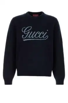 Gucci | Gucci Logo Intarsia Crewneck Knitted Jumper