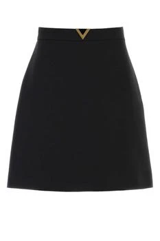 Valentino | Valentino	Logo Plaque Mini Skirt