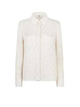 Fendi | Fendi FF Motif Long-Sleeved Shirt