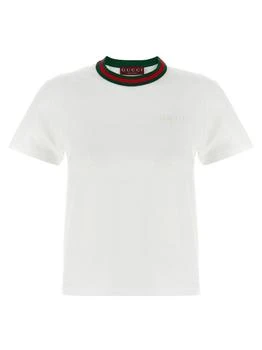 Gucci | Gucci Web Detailed Jersey T-Shirt
