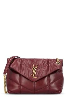 Yves Saint Laurent | Saint Laurent Puffer Logo Plaque Small Shoulder Bag