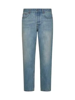 Valentino | Valentino Logo Patch Mid-Rise Jeans